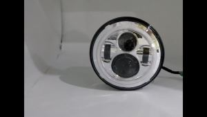 7inch/4.5inch Halo LED Motorcycle Headlight For Harley Electra Glide Softail Fat Boy Touring Motorcycle Fog Lamps