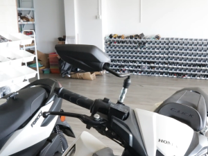 Motorcycle Side Mirror Short Stem MINI Side Mirror For YAMAHA / HONDA Wala Grado