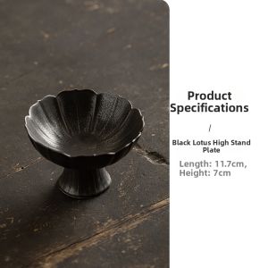 Chinese Style Snack Plate High Footed