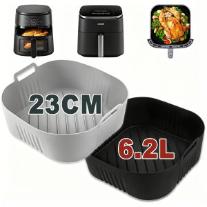 23CM Reusable Air Fryer Silicone Non-stick Mould for Philips 2000 Series NA230/00 6.2L Cosori Turboblaze 6L Clearblaze 6.2L