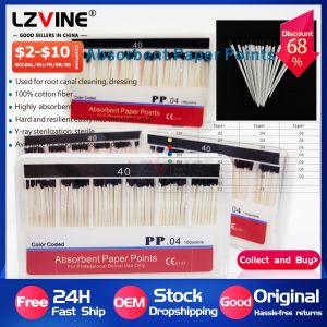 PP04 40# Dental Absorbent Paper Points 04 Taper 15-40# F4 F5Cone Cleaning Root Canal Materials Endodontics Treatment Files Endo