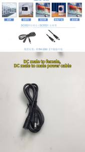 1M/3M/5M Đen DC5521 Cáp Nguồn Đực Cho Đèn LED Chiếu Sáng Ngoài Trời DC Thiết Bị DIY Phòng Thí Nghiệm Thiết Bị Kiểm Tra