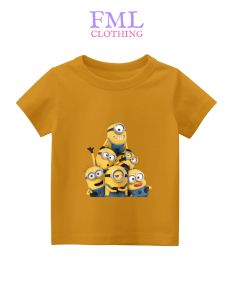 Kaos Anak-Anak Gambar Minions & Friends (usia 2-10 Tahun) Katun PE