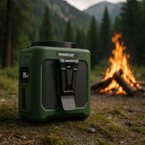 พัดลมคาดเอว 10000mAh พัดลมคาดเอวแบบสวมใส่ได้ 5 ความเร็วและเบา 40H ระบายความร้อนแบบแฮนด์ฟรีสําหรับการเดินทางไซต์งานกลางแจ้ง ระยะไกลสําหรับกลางแจ้ง