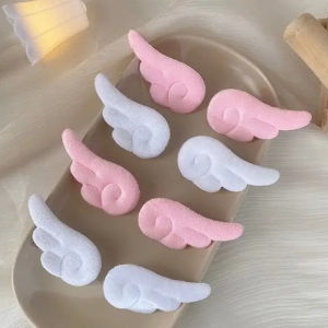 4/8Pcs Sweet Angel Wing Plush Hair Clips Girl Bangs Cute Hairpin Simple Hairclip Ornament Fashion Hair Accessories Side Clip