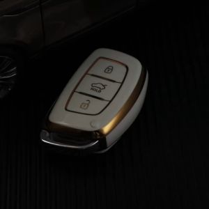 HYUNDAI Car Key Cover Chrome Reflection TPU Car Key Cover Elantra Sonata Tucson I30