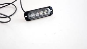 KEVANLY | 1pcs 4 LED 12V-24V Side Marker Lights Strobe Flashing Light Safety Front Rear Warning Light  for Truck Trailer BUS Van Caravan