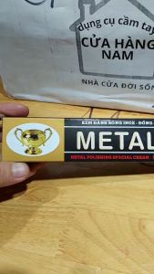 Kem đánh bóng kim loại METAPO loại lớn 100ml dùng cho bề mặt inox đồng nhôm như đồng hồ viền điện thoại lư đồng kem đánh bóng lư đồng sáng bóng như mới _ Cửa Hàng Nam