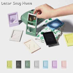 สีลูกกวาดขนาดเล็กสร้างสรรค์3นิ้วกรอบรูปตั้งโต๊ะขาตั้งรูปคลาสสิก