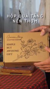 Nến Thơm "Hy Vọng"  Trang Trí Cao Cấp Tự Nhiên Aroma Story Hương Cam Bergamot Đào và Cỏ Vetiver Size 100g