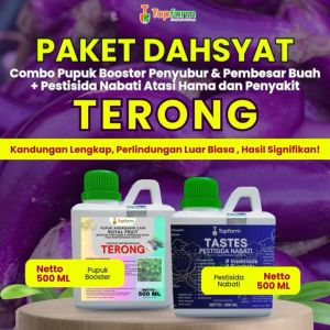 Pupuk Pestisida Topfarm / Pupuk Pelebat Buah Terong Ungu / Pupuk Terong Lalap / Obat Pembasmi Hama Daun Terong / Obat Pelebat Buah Terong Ungu / Obat Semprot Hama Terong Ungu / Obat Terong Mati Layu / Obat Karat Buah Terong