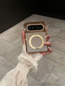 Gradient Glitter Full Body Protective Phone Case 360 Rotating Stand