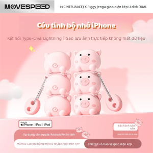 MOVESPEED | Dual-Interface Large Capacity Cartoon USB Flash Drive For Mobile & PC