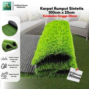 Rumput Sintetis Swiss Ukuran 100cm x 25cm Tebal 3cm karpet rumput sintetis-rumput sintetis murah-rumput sintetis meteran