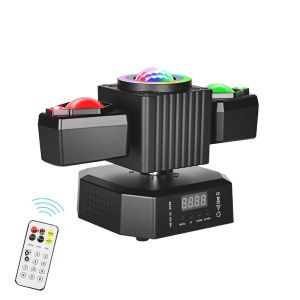 Đèn Sân Khấu Di Động LED Beam Với Điều Khiển Từ Xa Không Dây Bóng Ma Thuật Nhiều Màu Sắc Đèn Laser Dải Đèn Hoạt Động Theo Nhạc Dành Cho Tiệc DJ