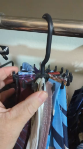 Rotating Tie Rack Rotating Scarf Hanger 360 Rotating Belt Hanger Holder for Storage Ties Belts Necklace