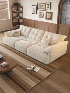 Washable Fabric Sofa for Small Living Room New Minimalist Design High Back