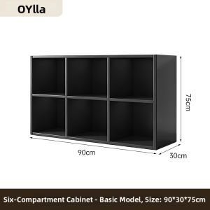 OYIla | Vintage Style Bookcase Display Cabinet