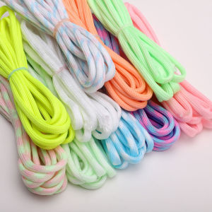 2m 4mm Glow-in-the-Dark Paracord - Outdoor Tent Guy Line Handmade Braiding Cord for DIY Bracelet Keychain Charm Accessories