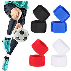 1/2pairShin Guard Fixed Bandage Tape Fastener Adjustable Elastic Shinguard Fixing Strap for Soccer Football Cycling Leg Shin Pad