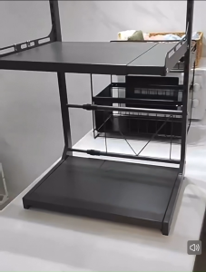 >SG Stock> 1/2 Tiers Adjustable Microwave Oven Rack Oven Holder Oven Stand Microwave Shelf Microwave Rack Microwave Stand Microwave Holder Kitchen Shelf Kitchen Rack Countertop Rack Desktop Rack Toaster Rack Rice Cooker Rack Countertop Shelf