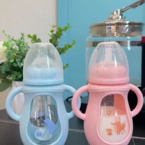 Original Wide Neck Glass Baby Milk Bottle 150ML 180ML 240ML Malaysia Stock Botol Susu Botol Susu Kaca Milk Bottle