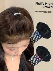 Womens Invisible Hairline Diamond Clip Hair Accessories Korean Style Fresh out Fashion Headwear Top Clip Hairband