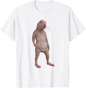 I Really Like Naked Moles Okay? Funny Naked Mole Rat T-shirt Short Sleeve Crew Neck Funny Funny Evil Clothing Aesthetic Clothes