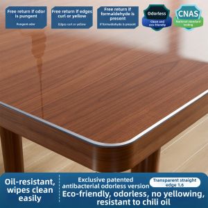 GANI | Oil-Resistant Wash-Free Clear Table Pad PVC for Large Round Tables