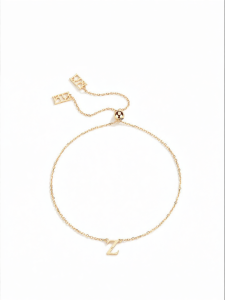18K Gold Custom Letter Bracelet