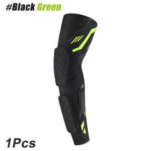 1PC Compression Arm Sleeve with Elbow Pad – EVA CrashproofNon-Slip for Basketball SoccerBreathable Sports Support Youth Adult