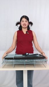 Petus กรงสีด้าน กรง กรงหมาพับได้ ซี่กรงห่าง 4 ซม. กรงสุนัข กรงกระต่าย แถมถาดรอง กรงมี 3 ขนาด 50/60/70 cm Dog Cage