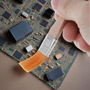 Multi-Purpose Wooden Handle Nylon Bristle Brushes High-Quality Ideal for Soldering Flux Residue Removal Keyboard & PC Cleaning