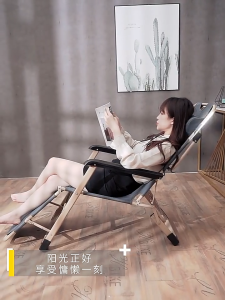 2 in 1 Foldable Bed Heavy Duty Office Recliner with Cushion Zero-Gravity Lazy Foldable Nap Beds for Sitting Sleeping Home Balcony Beach Chair Strong Load Bearing Capacity Sturdy Durable