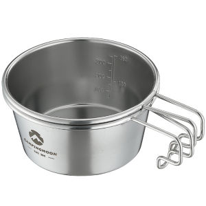 Campingmoon | Stainless Steel Large Capacity Outdoor Camping Bowl 450ml