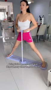 DRADAY เครื่องสกีขาเครื่อง ฝึกกล้ามเนื้อ  เครื่องสกีขา การฝึกอบรมหลังคลอด กันลื่นและทนต่อการสึกหรอ ลูกกลิ้งเงียบ