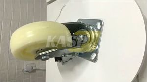 White Nylon Caster Wheels 3-5 Inch Fixed/Swivel Wheel For Trolley (With Lock/W/Out Lock)