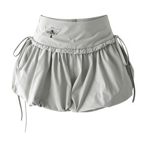MUYUZI | Floral Bud Slimming Anti-flash Female Shorts Summer High-end Sport Casual