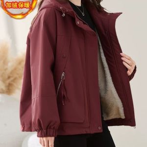 Extra Large 300 Pounds Fleece Lined Thickened Parka Cotton Jacket Men Women Winter New Loose Casual Hooded Cotton Clothes