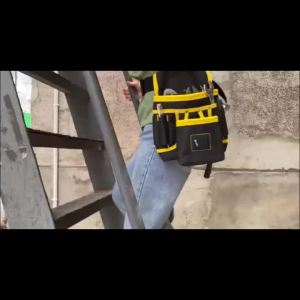 Magnetic Tool Pouch with 26 Pocket Tool Belts Adjustable & Detachable Belt Tool Bags for Electrician Carpenter Construction