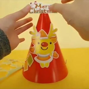 MAINAN EDUKASI ANAK KREASI KREATIFITAS ART AND CRAFT DIY NATAL KIT HAMPERS MERRY CHRISTMAS SANTA TOPI KAOS KAKI KERTAS PAPER