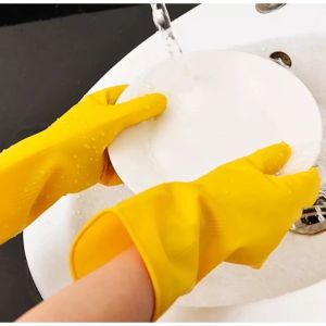 K.1 pair High quality multi-purpose kitchen gloves Latex rubber gloves Cleaning gloves Durable gloves Thickened anti-skid rubber gloves K1 Gloves Rubber Gloves For Washing Dishes N1 Gloves - Lazada