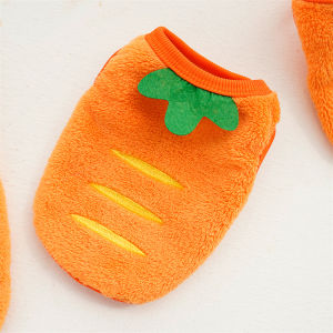 Warm Carrot Clothes for Pets Dogs And Cats Small Size Teddy Bichon Corgi Pomeranian Winter Thermal Apparel Pet Supplies