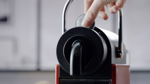 Nespresso Pixie Original Coffee Machine | Industrial Titan Design for Coffee at Home and Office | Compact and Stylish Automated Coffee Maker