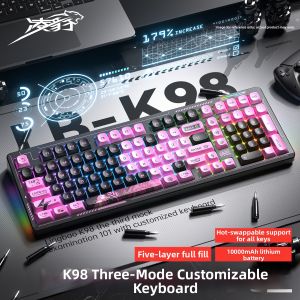 Lingbao | Side-Engraved Wireless Bluetooth Tri-Mode Gaming Customizable Keyboard