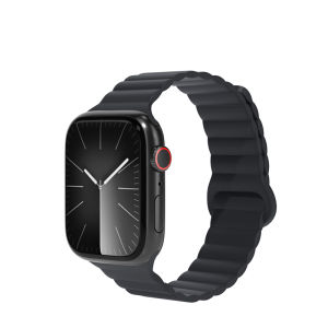 BLUEO | Magnetic Silicone Fluororubber Watch Band for Apple Watch S9 S8 S7 S6 Ultra2 9 5 4 3 2 1