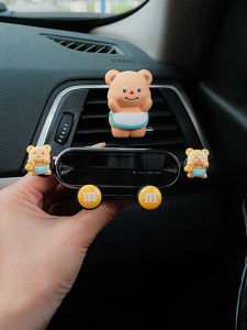 Butter Bear Car Mobile Phone Bracket Air Outlet Gravity Car Navigation Support Multi-Function One-Hand Pick and Place Female