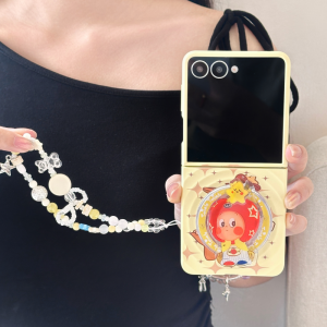 Stars Person West Highland Magsafe Magnetic Absorption Samsung Galaxy ZFlip7 Phone Case Foldable Screen ZFlip7 Protective Cover Matte Finish ZFlip7 Anti-Fall Cute Cartoon Womens Style