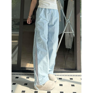 Quần Ống Đứng Lưới Rút Khóa Kéo Cho Nam Mùa Hè Mỏng Khô Nhanh Quần Áo Bảo Hộ Lao Động Ngoài Trời Thể Thao Quần Leo Núi