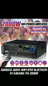 COD KIRIM CEPAT Sunbuck Audio Amplifier Bluetooth EQ Karaoke FM 2000W AV 326Z PLUS / ampli power full bass super subwoofer mobil kit speaker aktif bluetooth stereo bass mini salon 12 volt karaoke lengkap rumah sound system rakitan lengkap 2000watt murah
